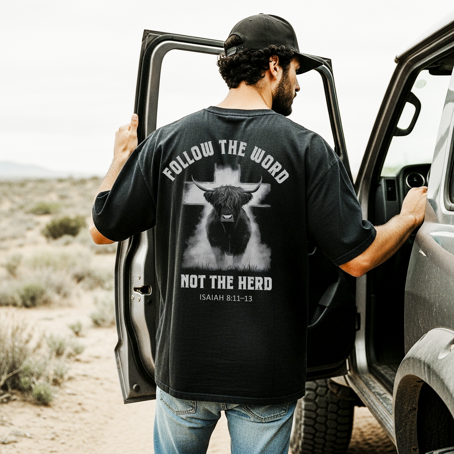 Follow The Word Not The Herd T-Shirt | Isaiah 8:11-13 Christian Graphic Tee