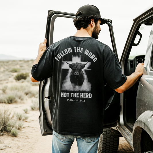 Follow The Word Not The Herd T-Shirt Isaiah 8:11-13 Bible Verse Christian