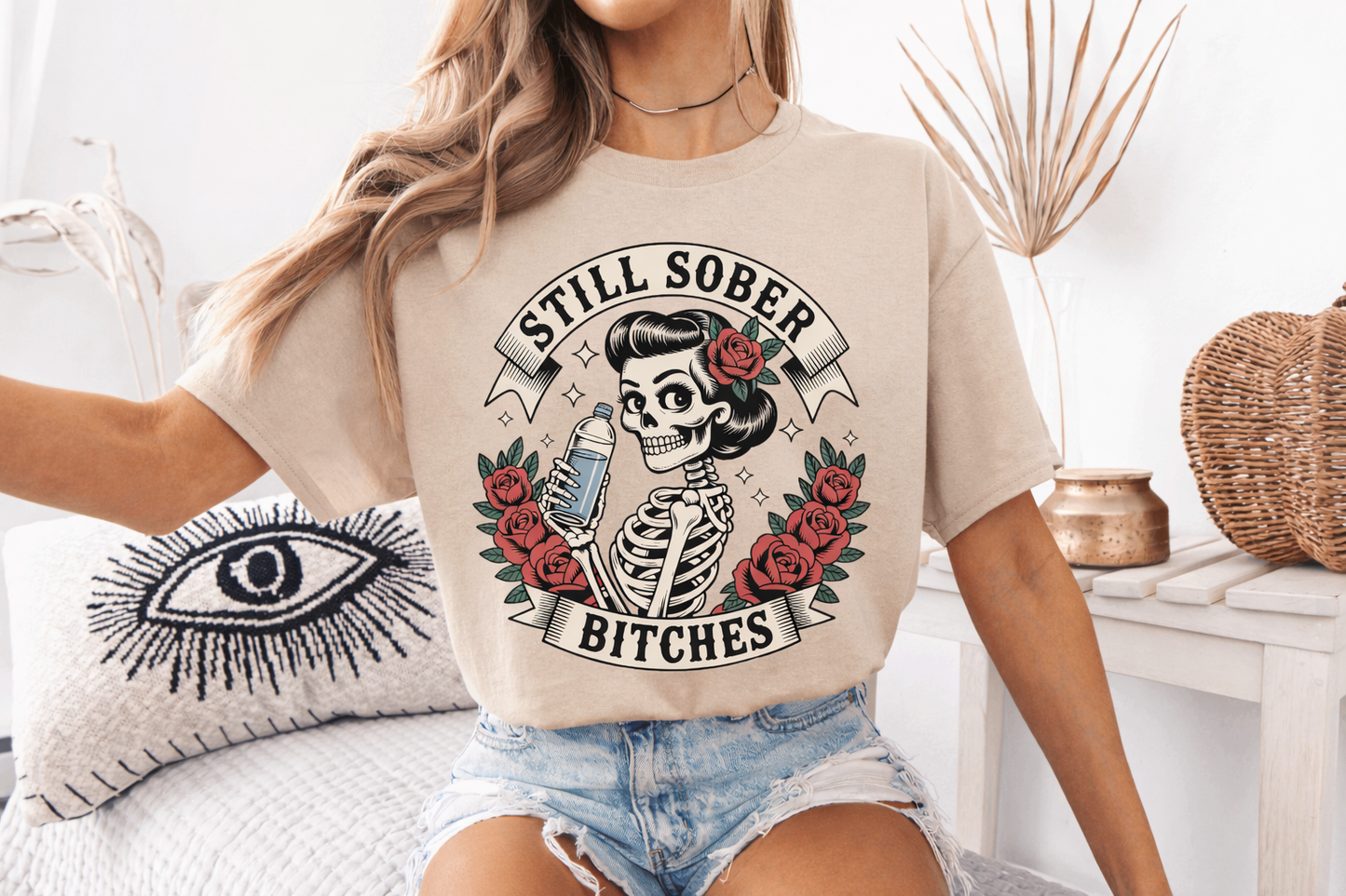 Still Sober Bitches Shirt Sobriety Women