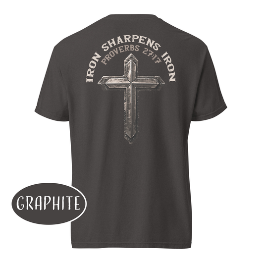 Iron Sharpens Iron Shirt Christian Gym Proverb 27:17 Bible Verse Workout