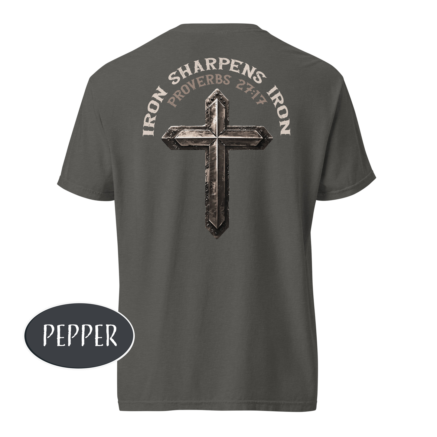 Iron Sharpens Iron Shirt Christian Gym Proverb 27:17 Bible Verse Workout