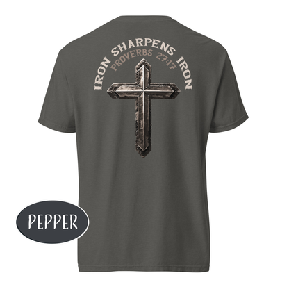 Iron Sharpens Iron Shirt Christian Gym Proverb 27:17 Bible Verse Workout