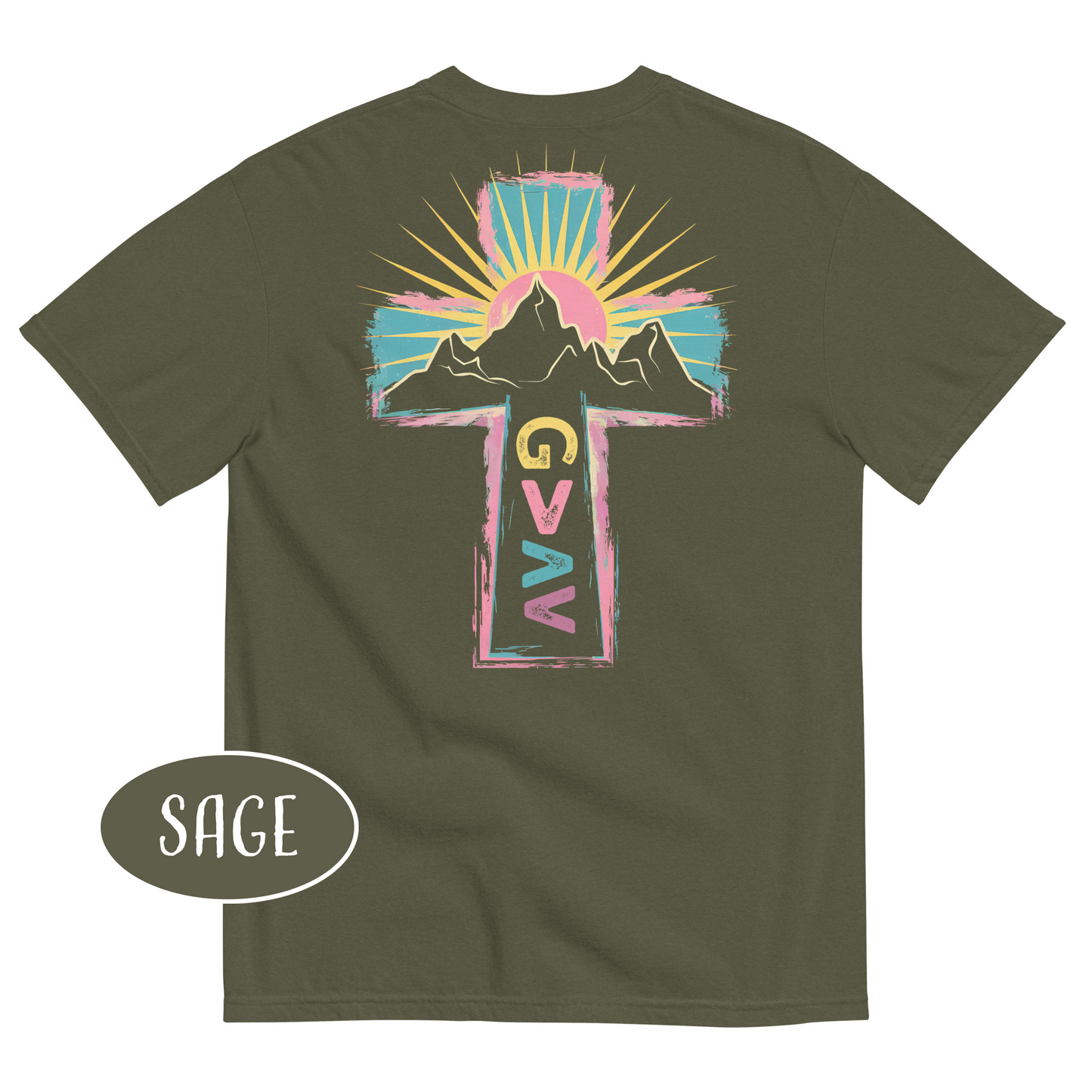 God Is Greater Than The Highs and Lows T-Shirt | Retro Sun Faith Tee